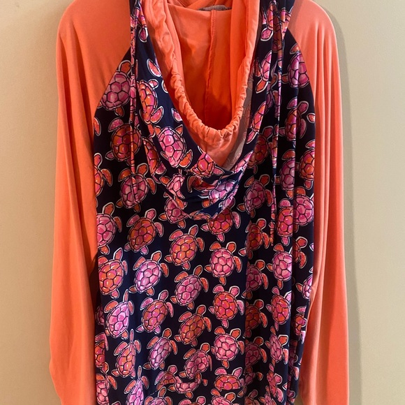 Simply Southern Lightweight Hoodie Turtles XL NWOT - Picture 2 of 4